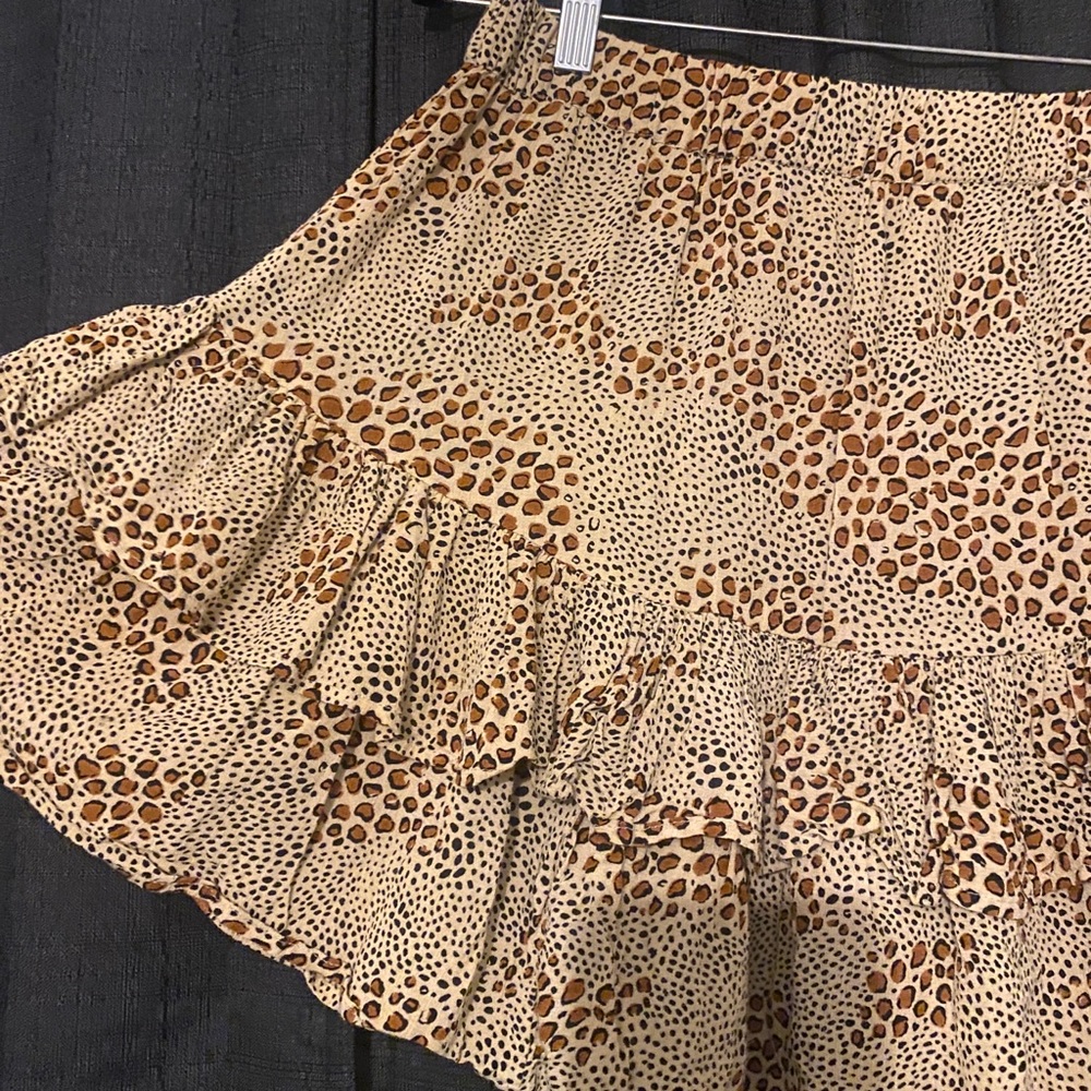 Amuse Society Loren Mini Skirt Animal Print